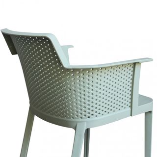 Sedia Traforata Moderna Verde Menta da Esterno