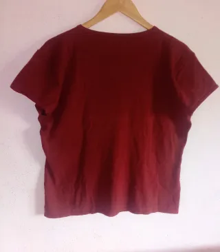 Jersey Aratsa manga corta burdeos XXL