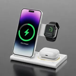 Cargador Inalámbrico 3 en 1