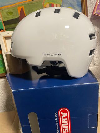 Casco bici bianco ABUS SKURB