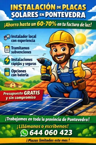 ☀️ INSTALACIÓN DE PLACAS SOLARES EN PONTEVEDRA