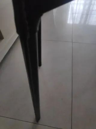 6 Sillas de salón marrón oscuro