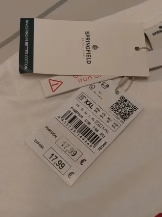 Camiseta Springfield Talla XXL Estampado Crucero