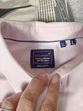 Camicia Superdry Rosa Uomo Taglia L