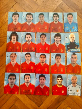 Postales Selección Española Fútbol