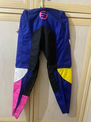 Traje Shot Race Gear Azul Amarillo Rosa