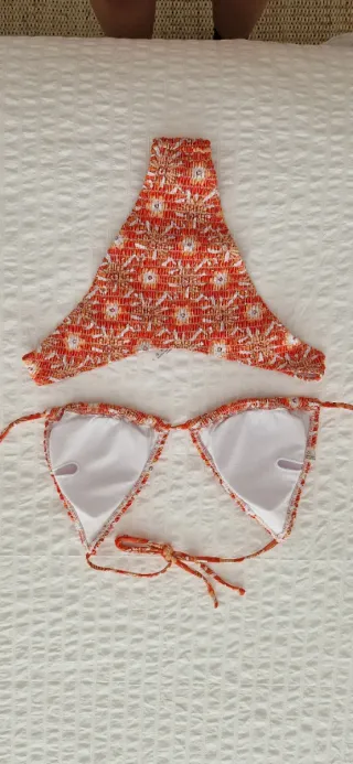 Bikini Naranja Estampado