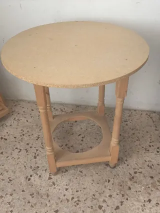 Mesa camilla redonda madera