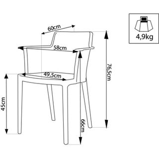 Sedia da Esterno Traforata Gialla Design Moderno