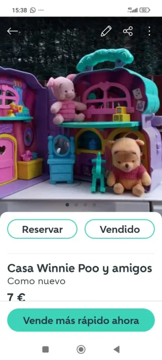 Casita Winnie the Pooh con muñecos y accesorios