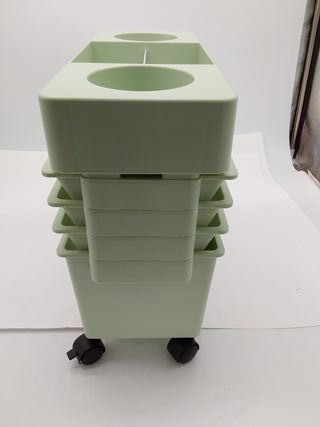 Carrito móvil multiusos para libros de estudiantes con estante para revistas y estante de almacenamiento de artículos diversos,