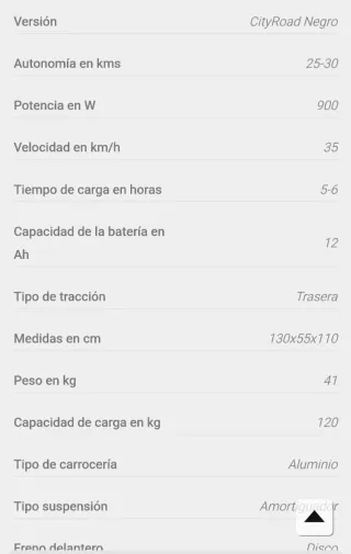 Patinete eléctrico negro