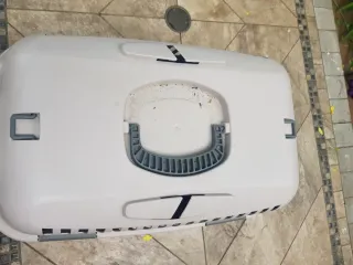 Transportín gato/perro gris y negro