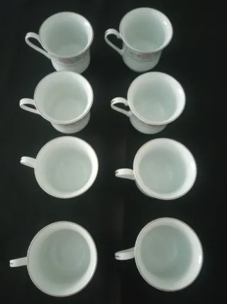 Juego de café/té porcelana floral