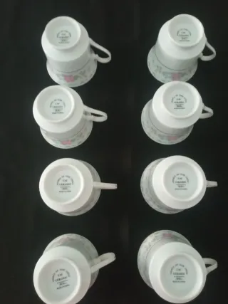 Juego de café/té porcelana floral