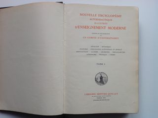 Enciclopedia francesa antigua de 1922