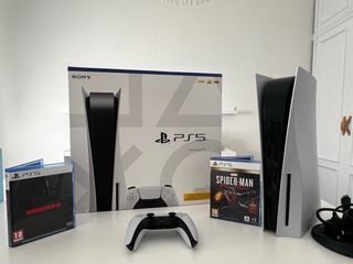 Consola PS5 con Lector de Discos + Juegos +Control