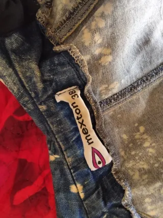 Giubbino in jeans effetto used