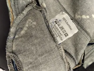 Giubbino in jeans effetto used