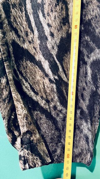 Conjunto Punto Roma Talla XL Animal Print verdoso