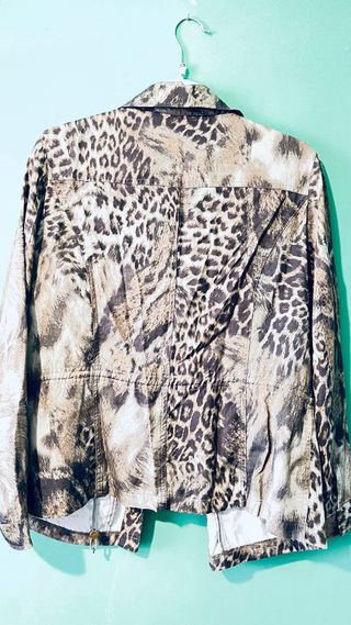 Conjunto Punto Roma Talla XL Animal Print verdoso