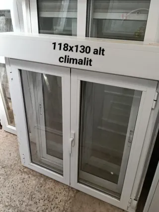 Ventana aluminio 118x130 Climalit
