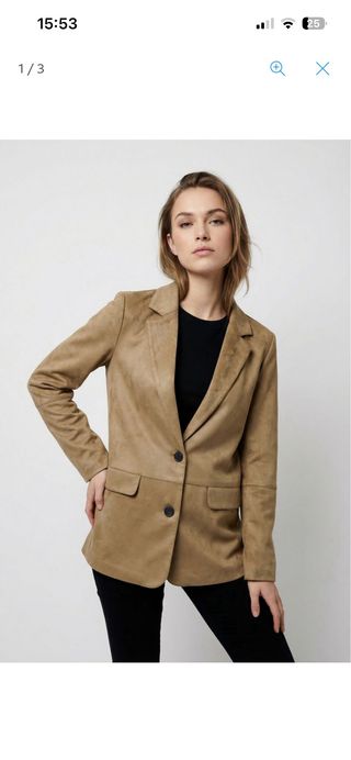 Blazer ante sintético ONLY marrón