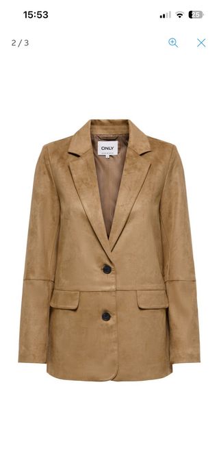 Blazer ante sintético ONLY marrón