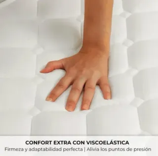 Lote de 2 colchones y 2 protectores Cuna 60x120cm