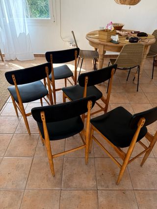 Sillas danesas Mid-Century Vintage