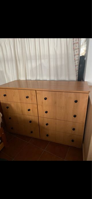 Cómoda de madera 6 cajones
