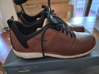 Scarpe Geox Amphibiox marrone uomo