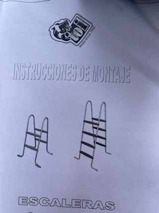 Escalera Piscina Nueva Metal/Plástico