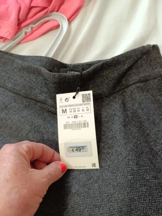 Falda Zara Gris Talla Única Nueva