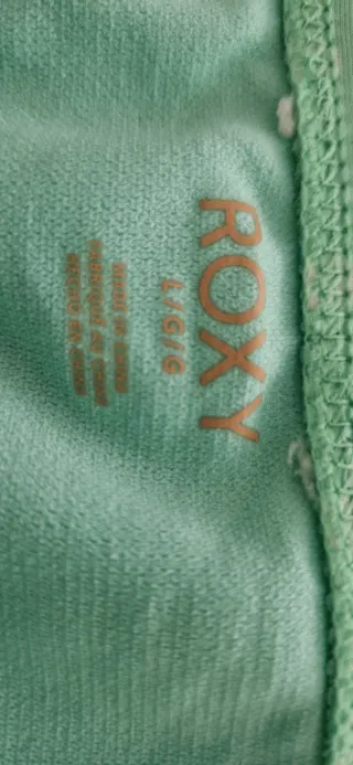 Bikini Roxy Verde y Blanco Lunares