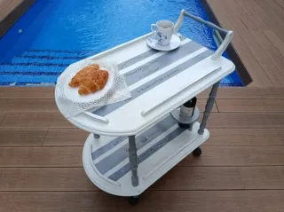 Carrito camarera Shabby Chic