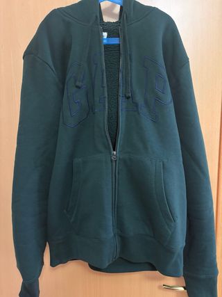 Sudadera Gap con cremallera verde