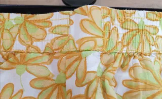 Conjunto short y Top Zara floral amarillo y blanco