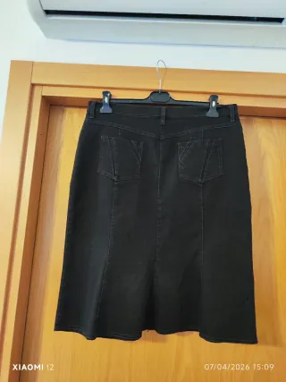 Gonna jeans vintage nera