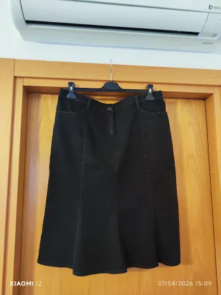 Gonna jeans vintage nera