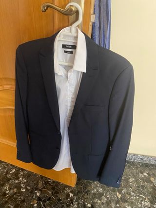 Traje Azul Marino Formula Joven Talla S