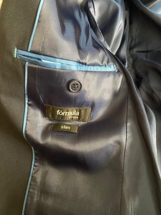 Traje Azul Marino Formula Joven Talla S