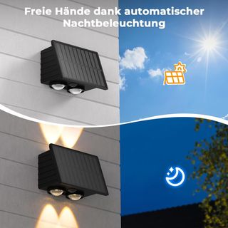 Lámparas LED solares con detector de movimiento