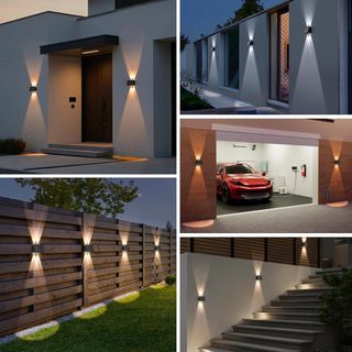 Lámparas LED solares con detector de movimiento