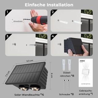 Lámparas LED solares con detector de movimiento