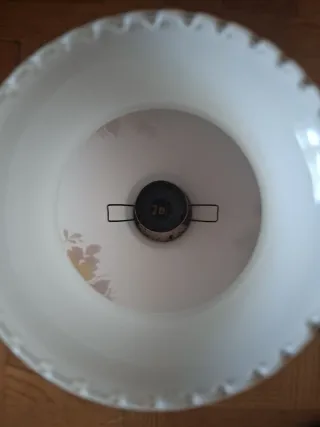 Lámparas de mesa florales vintage