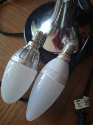 Lámparas de mesa florales vintage