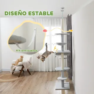 Árbol para Gatos Suelo-Techo 225-255cm