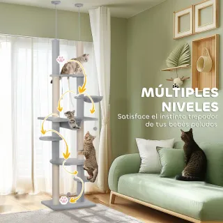Árbol para Gatos Suelo-Techo 225-255cm
