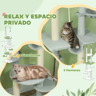 Árbol para Gatos Suelo-Techo 225-255cm